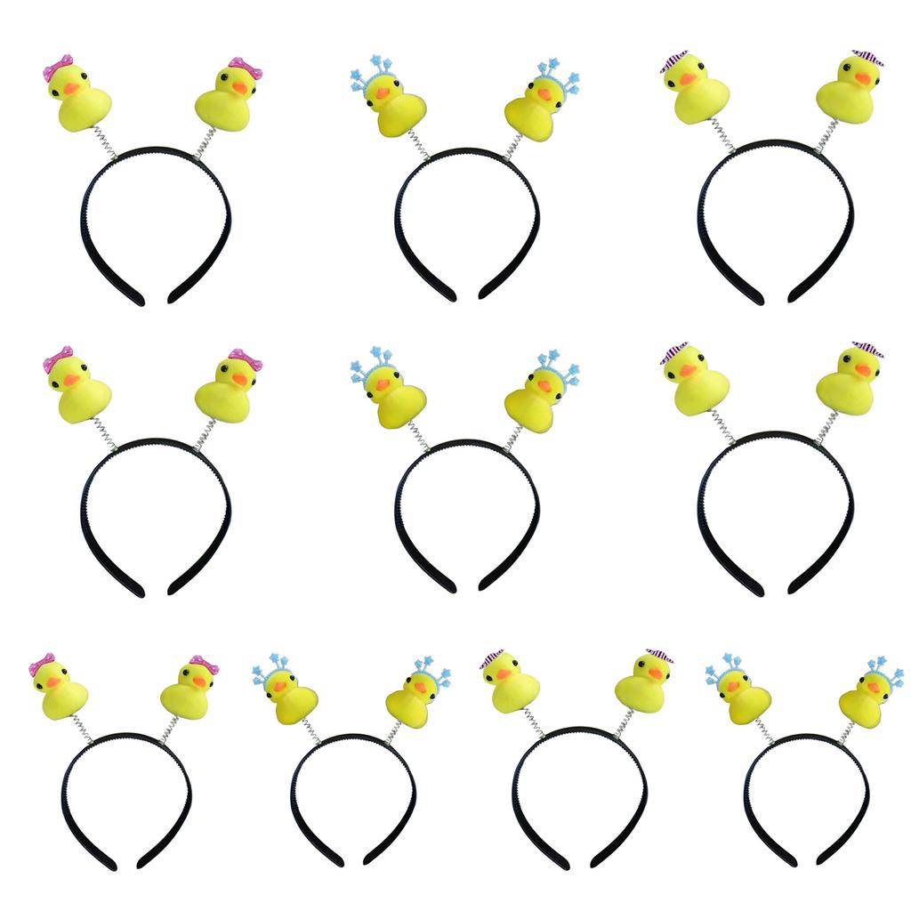 10pack Teen Girl Headbands Easters Headpiece Thin Cartoon Hairband Thanksgiving Hair Hoop Holiday Party Photo Props