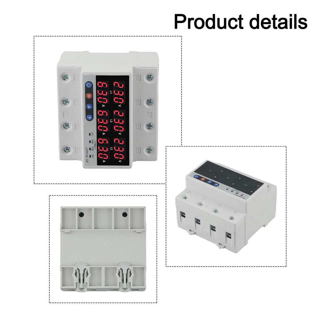 Advanced OverVoltage and UnderVoltage Protector with Real Time Current Monitoring and Multiple Protection Features