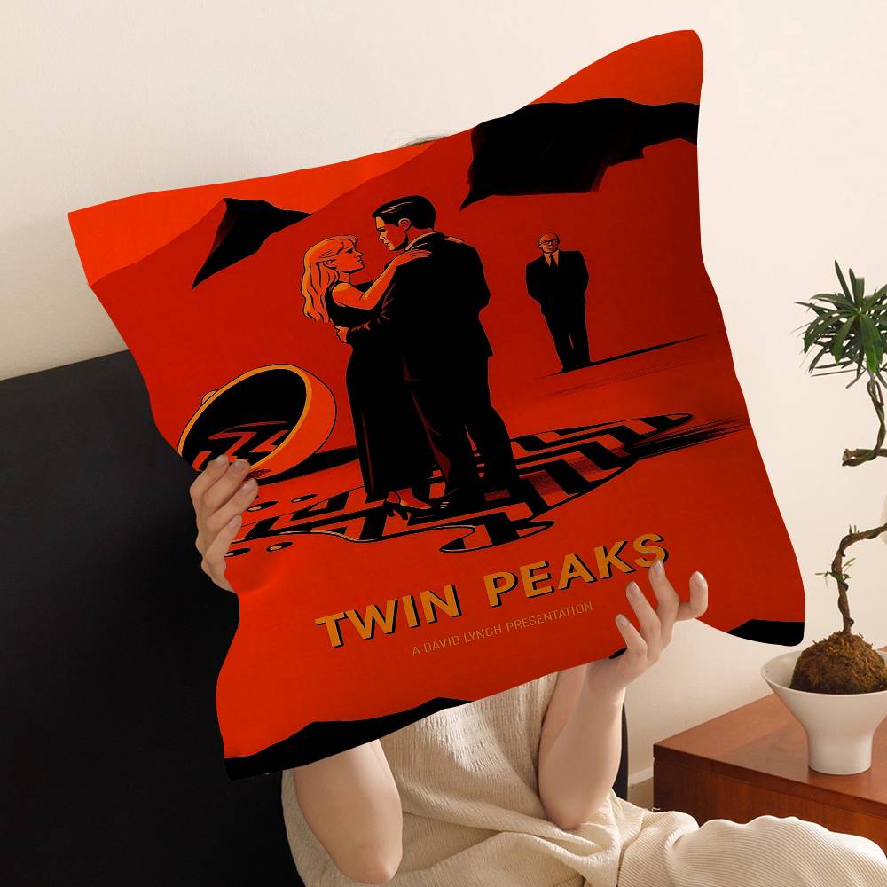 Twin Peaks Tv Series Shows Anime Lucky Dragon Pillow Cover Sofa Cushion Cover Home Room Decoration Children Gift