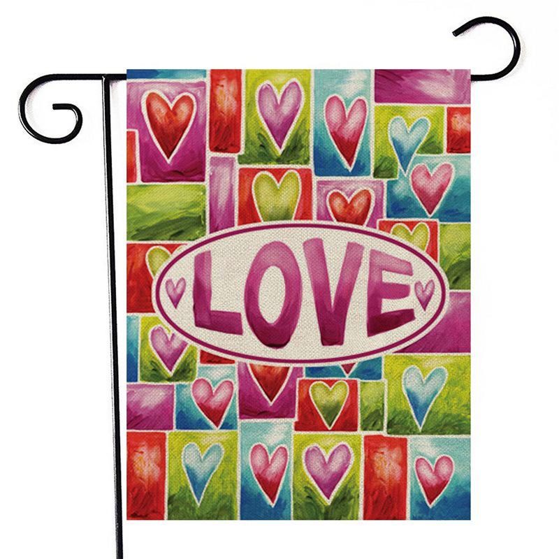 Valentine's Day Double-Sided Garden Flag - Love Pattern Bestseller