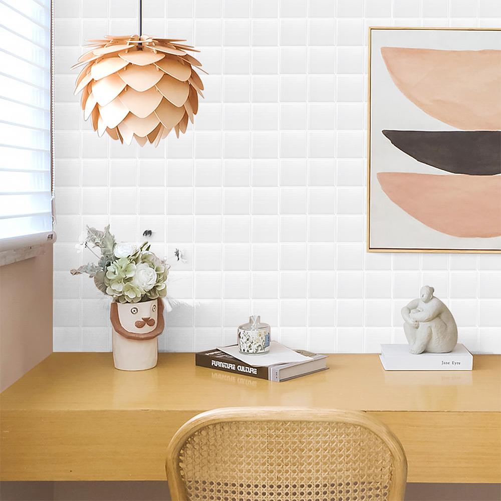 Waterproof Self Adhesive Tile Wall Stickers Oil-proof Anti Fouling Wallpaper Moisture-proof DIY Stove Sticker