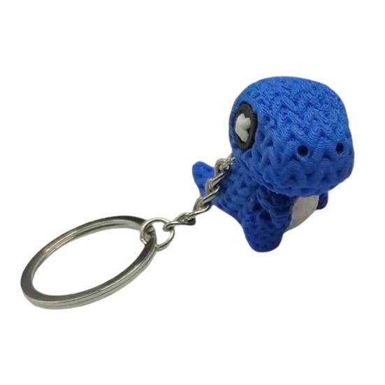 Keychain Pendant 3D Printed Pendant Mini Dinosaur Keychain Knitted