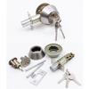 Invisible Door Lock Stainless Steel Antitheft Safety Lock Exterior Door Knobs with Lock & Keys for Entrance Front Door