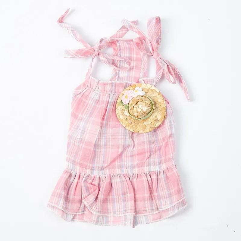 Paar Haustierkleidung Sommer Junge Hund Overall Hose Mädchen Hundekleid Welpen Kostüm Yorkshire Chihuahua Welpe Kleiner Hund Kostüm Rock