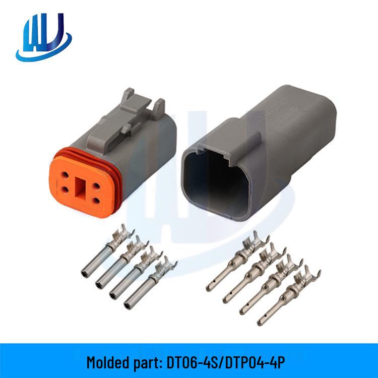 Wodoodporne złącze samochodowe DEUTSCH DT04-2P/DT06-2S, wtyczka wiązki przewodów