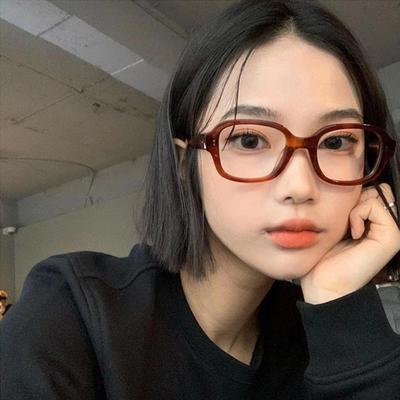 Retro Oval Großer Rahmen Brille Damen Anti Blaulicht Brille Mode Stil Leopardenmuster Brillengestell