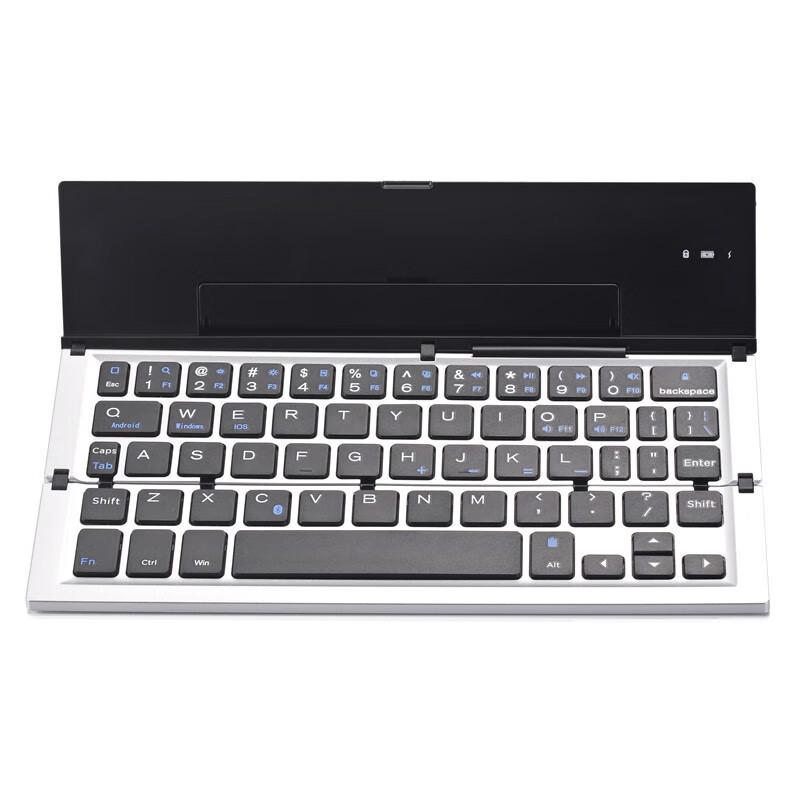 Tri-Fold Wireless Bluetooth Keyboard with Stand
