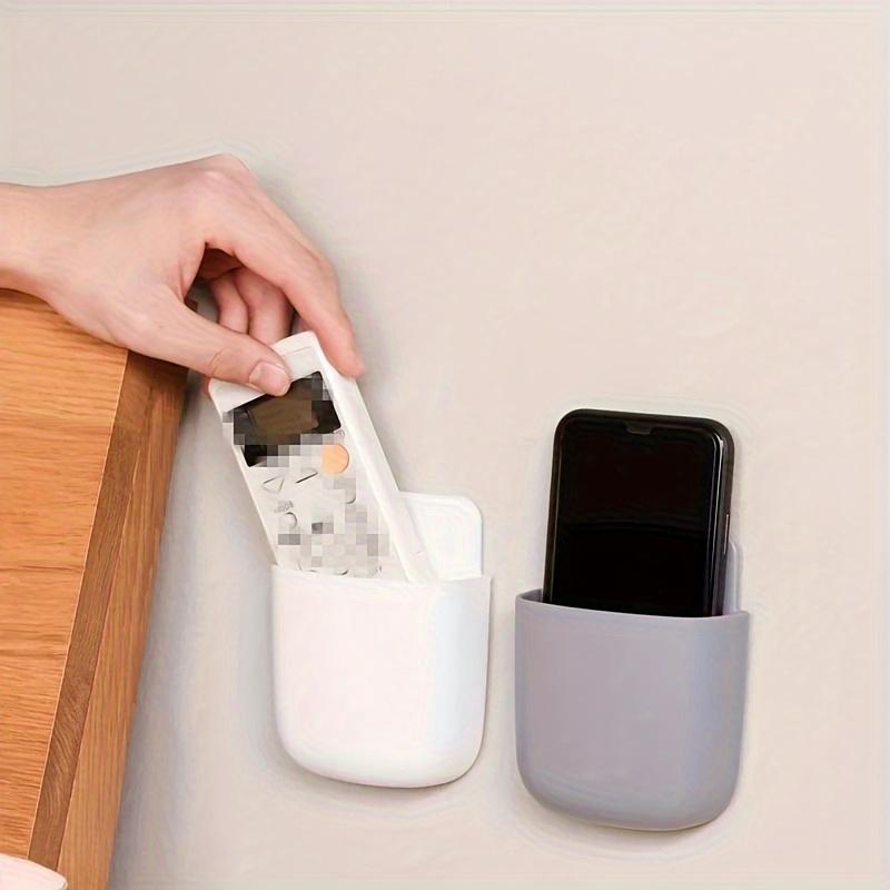 Wall Mount Storage Box for Remote, Phone Charger, and Accessories Modern Simple Design, Multi-Purpose Holder