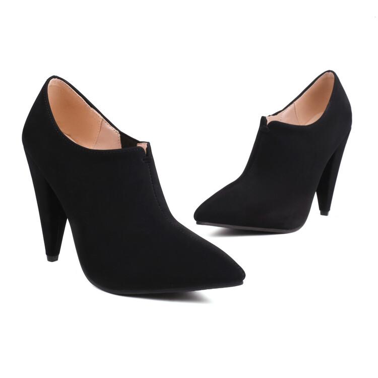 

Женские туфли-лодочки, модные туфли на высоком каблуке с острым носком, вечерние, свадебные, пикантные весенне-осенние туфли, черные, красные, желтые, синие, размеры 34-43 34 чёрный