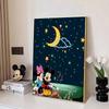 Disney Cartoon Diamond Painting Mickey and Minnie Moonlit Campfire Camping Healing Illustration 5D DIY Art CrossStitchKitMosaicEmbroideryHomeDecorGift
