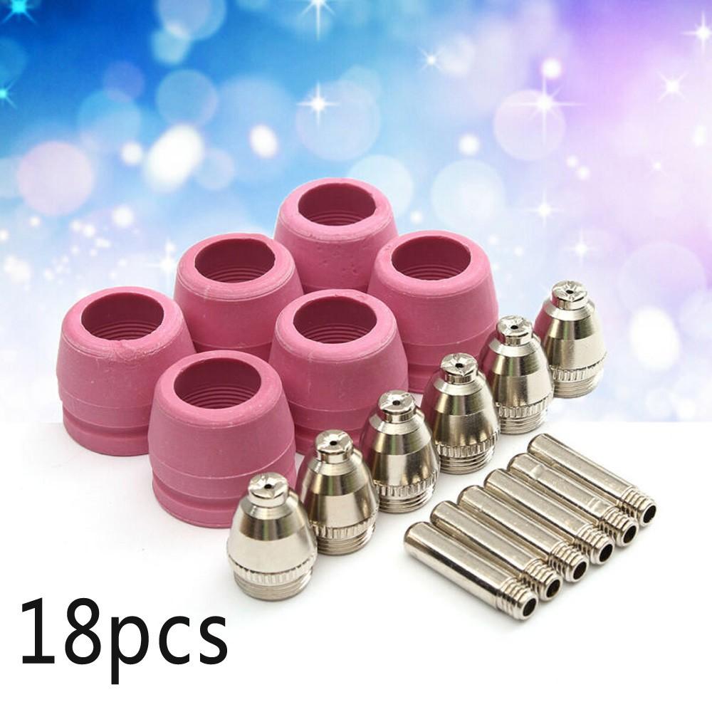 18pcs Consumables for Plasma Cutter CUT50F for Pilot Arc Torch CUT500FPI for Pilot Arc