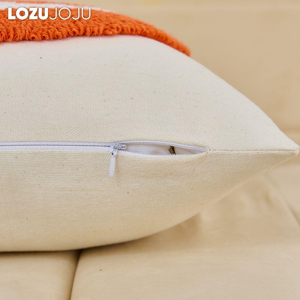1PC LOZUJOJU Halloween Pillowcase Ghost Pumpkin Pattern Embroidered Soft Cushion Cover for Sofa Living Room Bedroom Home Decor