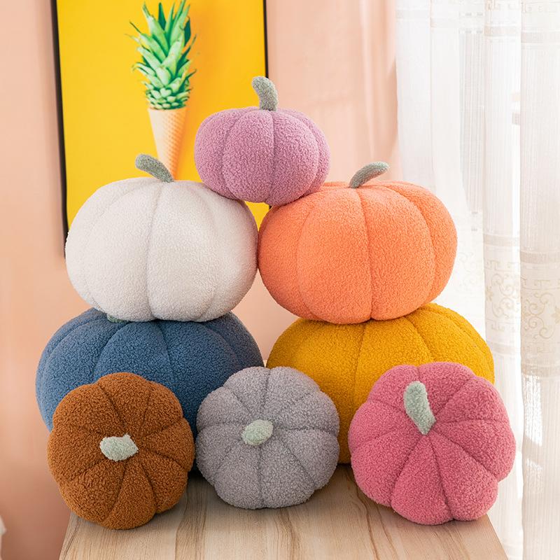 18/28/35CM Creative Funny Pumpkin Pillow Simulated Cute Pumpkin Kids Stuffed Plush Toys Soft Sofa Cushion Bedroom Decoration