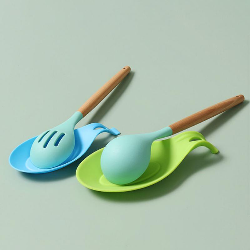 Ceramic Spoon Rest Large Utensil Holder Heat Resistant for Cooking Coffee Kitchen Non Slip Surface