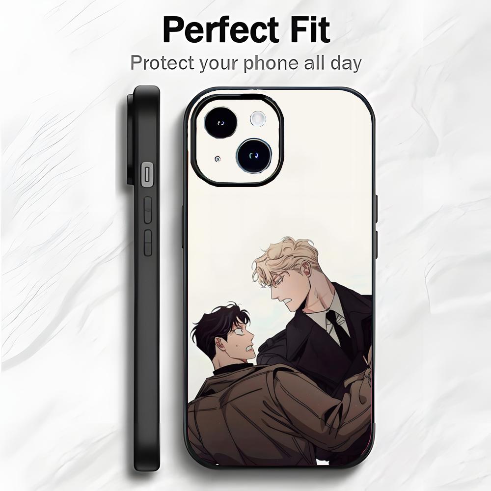 Romantic BL Comic R-Roses And Champagne Phone Case Phone Case Soft Packaging Lightweight For iPhone17 16 15 14 13ProMax