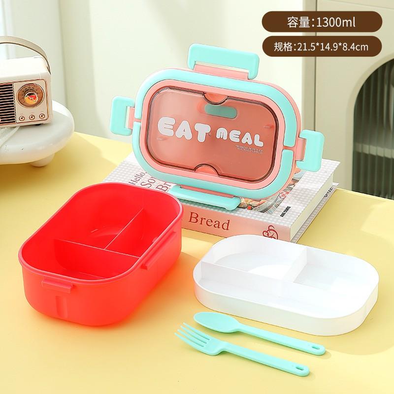 Divided Stainless Steel Lunch Box Set With Cup Students Office Workers