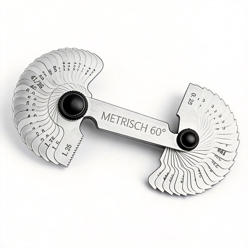 Integrated Thread Gauge: 55° British, 60° Metric, Metric-British, American Tooth Gauge.