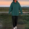Women's Fashion Casual Solid Color Loose Hooded Sweatshirt Suit