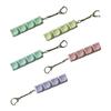 4-Keys Bear Fidget Keyboard Anxiety Relief Finger Clicker Keychain Office School Travel Decompression Button Sensory Toy Hanging Decor