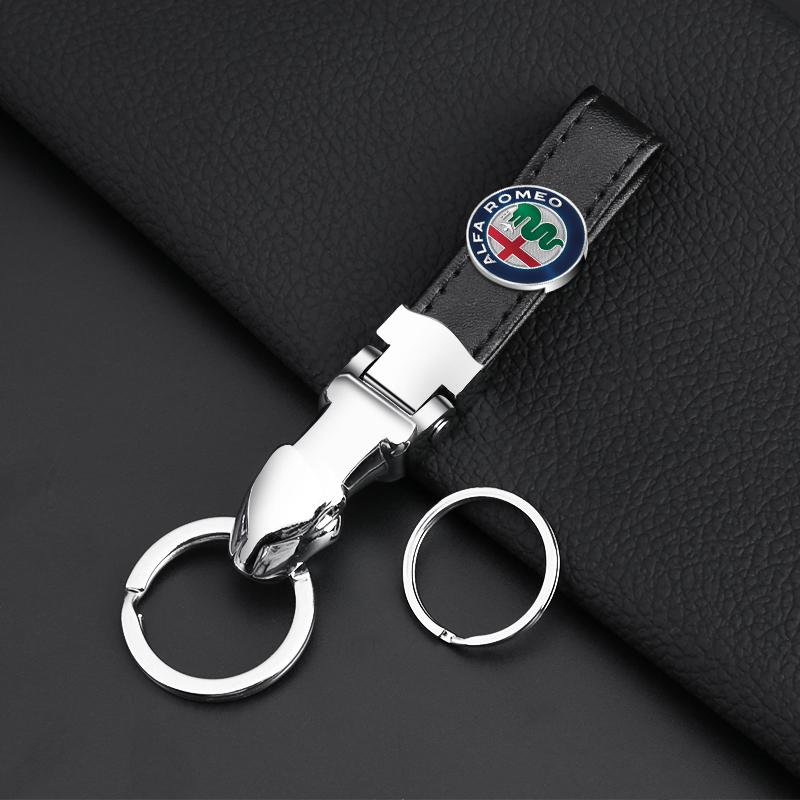 Adesivi per Auto Per Alfa Romeo Articoli per Auto Emblema 3D in Metallo per Styling Auto Portachiavi Anelli Portachiavi Per alfa romeo 159 147 156 giulietta