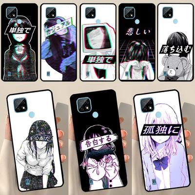 Sad Girl Japanese Anime For OnePlus 10 Pro 9 Pro 8T 9R Nord2 Case For Realme 9 8 Pro 8i 9i C35 GT Neo 2 3 Master
