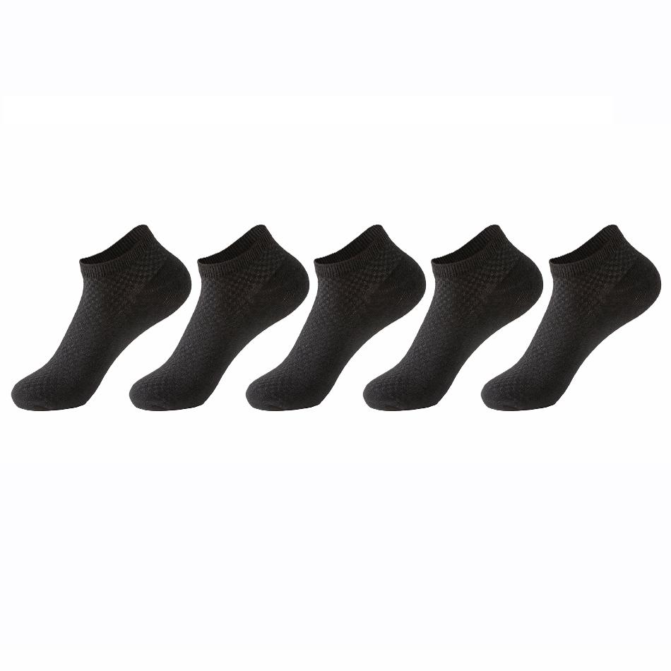 5Pairs/lot Men Socks Bamboo Fiber Short Ankle Socks High Quality Summer Winter Business Breathable Male Short Sock Meias Man Sox