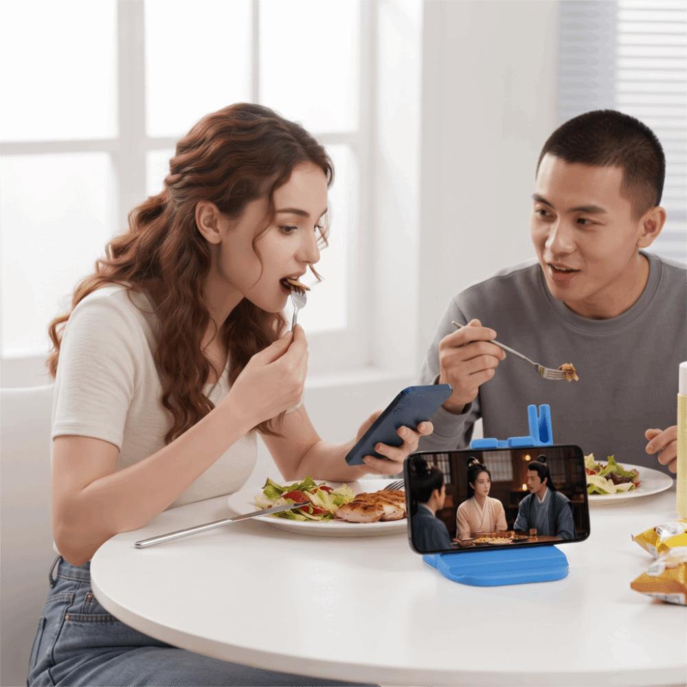 Hands-Free Side-Lying Phone Stand Curved Design Lazy Phone Stand Mobile Phone Holder Lying Down
