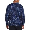 Under Armour Project Rock Rival Printed Fleece Crew Sweatshirt Men Sweatshirts Midnight-Deep-Blue 1380119-410