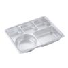 Jiyoushi 304 Stainless Steel 5-Compartment Meal Tray with Lid