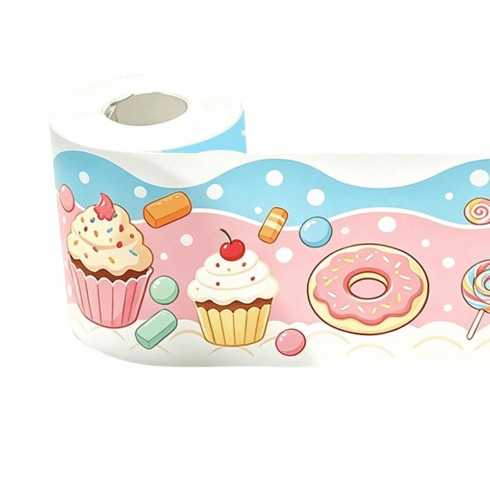 Scalloped Edge Bulletin Board Border 10m/Roll Decorative Board Border Sticker  Classroom Decor