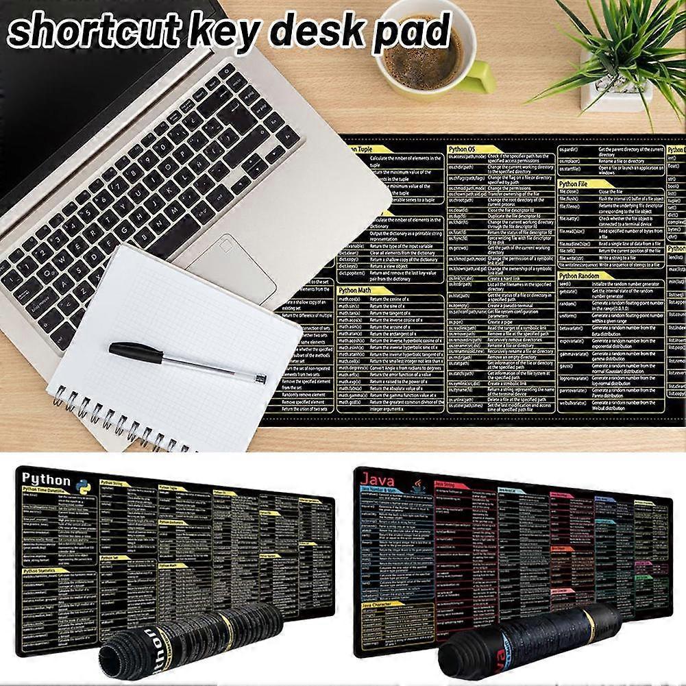 Tappetino Mouse Programmazione Python Grande Foglio Riassuntivo Scorciatoie Tastiera Mousepad Scrivania