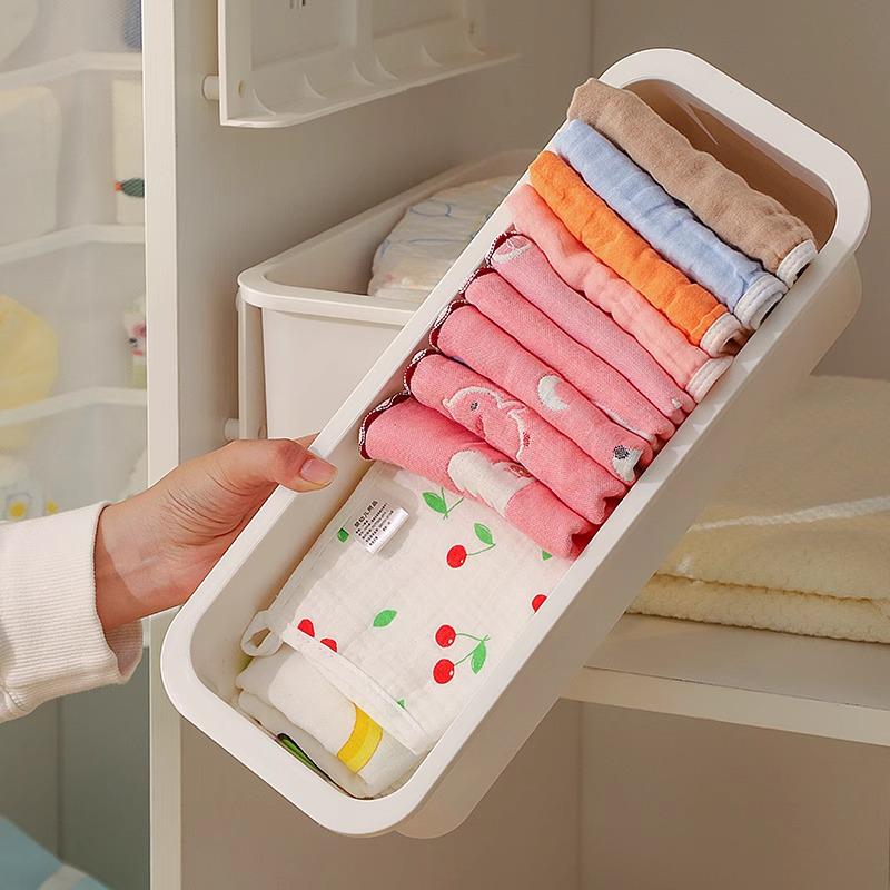 Hanging Wall-Mounted Underwear & Socks Organizer - Punch-Free Wardrobe Storage Drawer