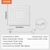 Ceiling Tiles 12-Pack 24 X 24 In PVC Easy Installation White Peg Pattern