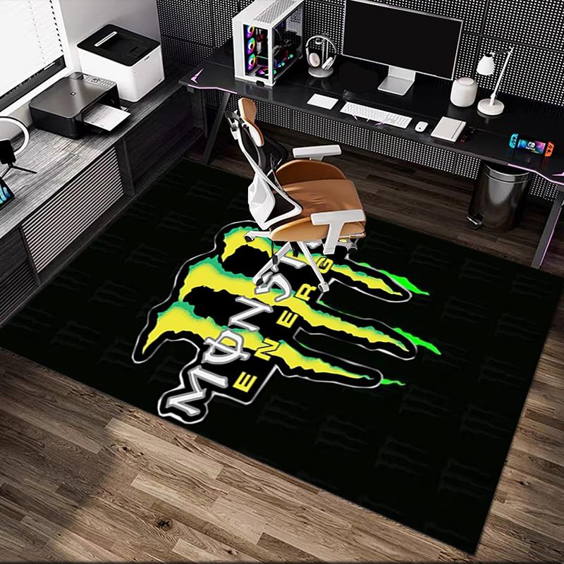 1pc Demon Printed Chair Rug for Home Office Use, Living Room Kitchen Game Room Area Carpet