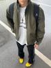 Короткая куртка-бомбер армейского зеленого цвета со стойкой, мужская тяжелая бейсбольная джерси, американская одежда крутого парня, комбинезон