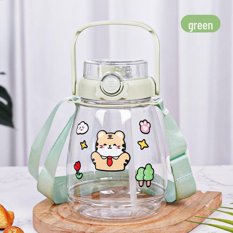 Charmig Panda Dubbel Dryck Barns Sugkopp – Stor Kapacitet, Söt Tecknad Design