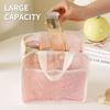 1 3Pcs Makeup Bag Mesh Handbag Portable Cosmetic Organizer Zipper Storage Pouch for Travel Purse and Lipstick