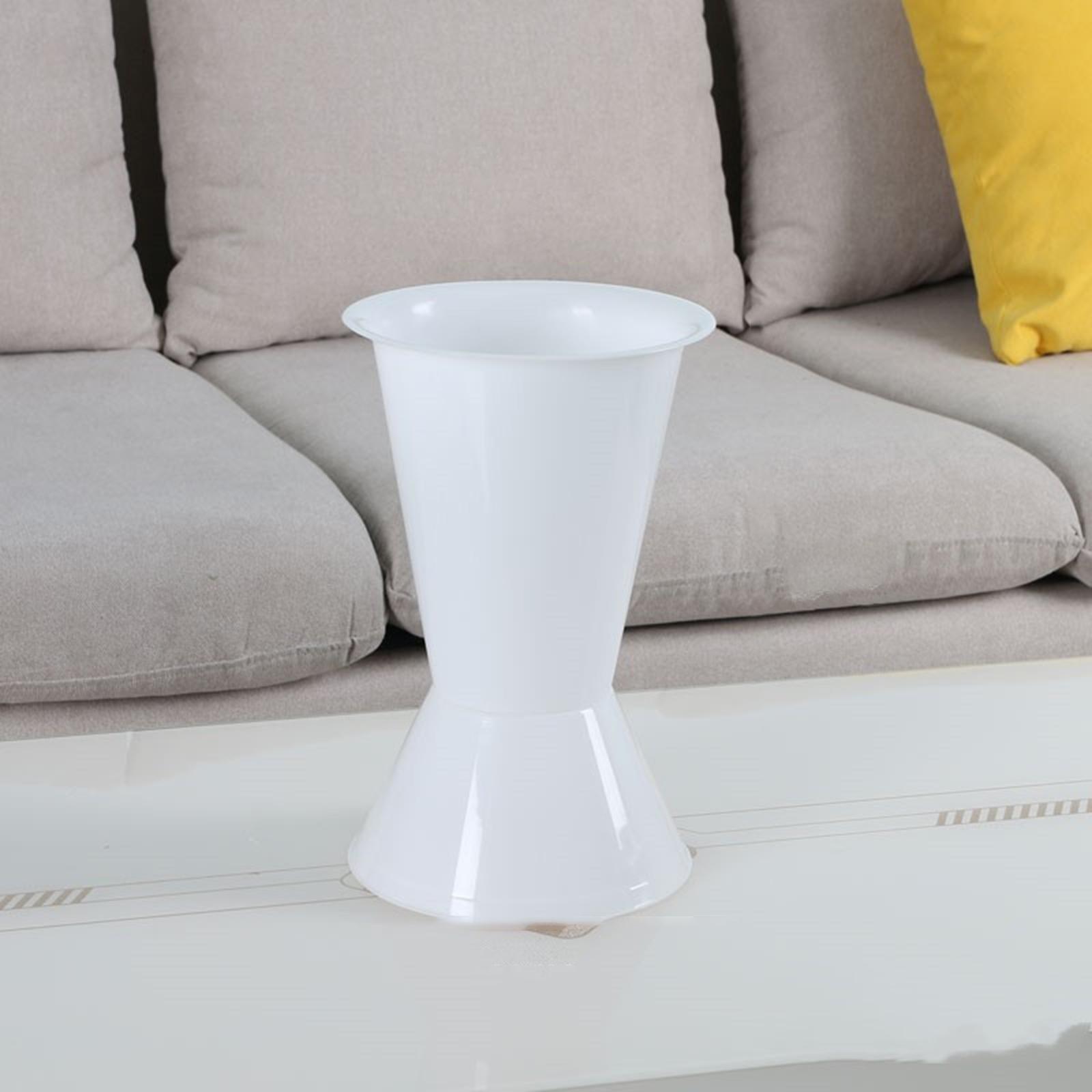 

Pastoral Style Flower Pot, Chic Decorative Bucket Can Vase for Home Farmhouse белый