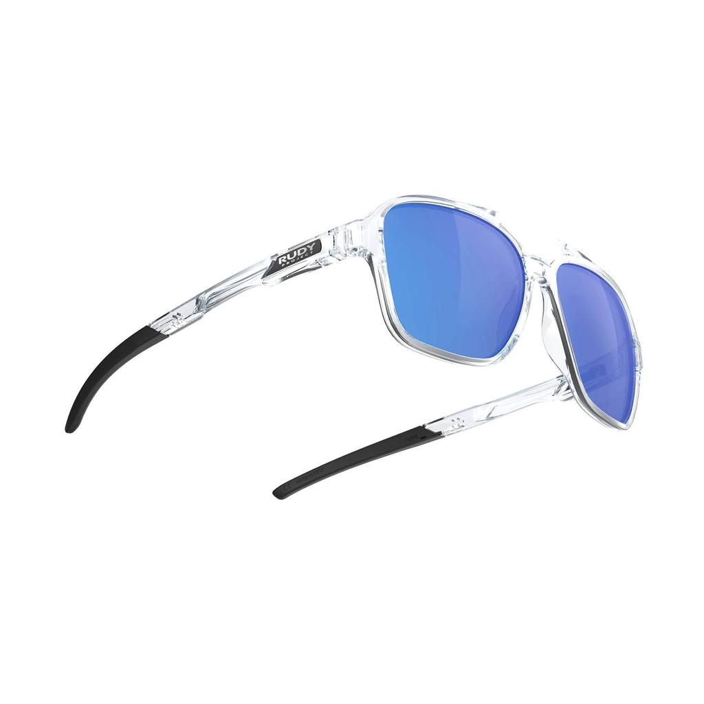 CROZE Sunglasses In Lens 57mm [RUDYPROJECT] Crystal/Multi-Laser Blue, Width