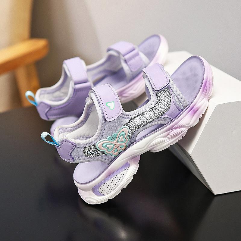 28-38 Sandale de vară pentru copii, mari, ușoare, respirabile, la modă, pentru fete, pantofi de plajă