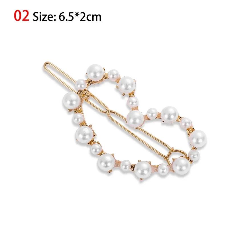 1PC Popular Hairpins For Girls Fashion Imitiation Pearl Hair Clip Snap Barrettes Women Handmade Pearl Flowers Hair Accessories