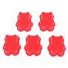 5Pcs  7Cm Creative Silicone Bear Muffin Cup Cake Cup Diy Baking Mold Color Random