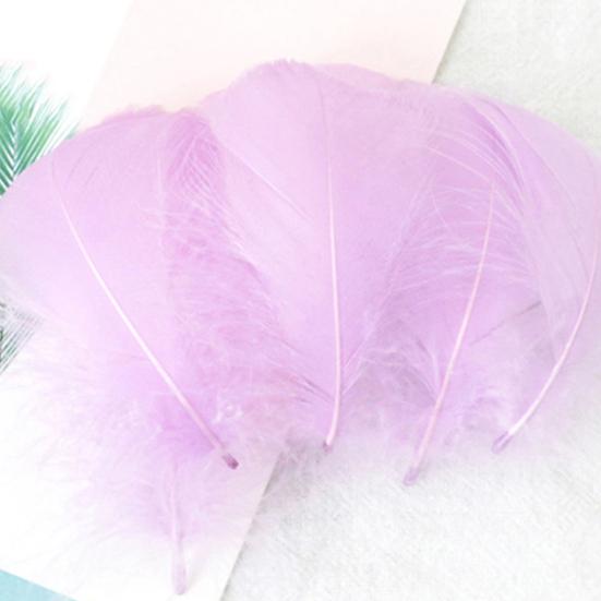 100Pcs Fluffy DIY Feathers Craft Kit Colorful Improve Hands-on Ability Natural Plumes for Kindergarten