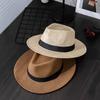 Foldable Roll Up Short Brim Trilby Hat Panama Beach Hat Fedora Straw Sun Hat for Men Women, Ideal Choice for Gifts