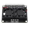GPIO Expansion Board Fit for RasPi 4B 3B+ 3B 3A+ Dual Cooling Fans GPIO Expansion Board Module