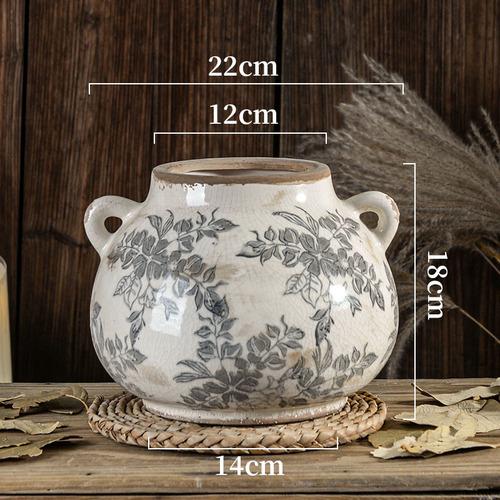 

Ваза Винтаж Керамический Настольный Декор Гостиная Композиция Скандинавский Стиль Американский Сухоцвет Творческое Искусство Высокий Смысл Дома