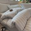 Sleepy Grid Cotton, Pure Cotton, Washed Cotton, Simple Striped Single Duvet Cover