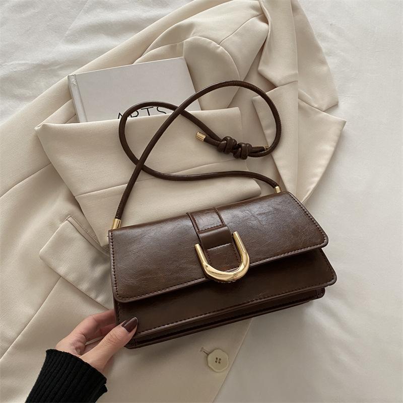 

Французская маленькая сумка подмышку женская 2025 новая трендовая высококачественная текстурированная женская универсальная сумка через плечо