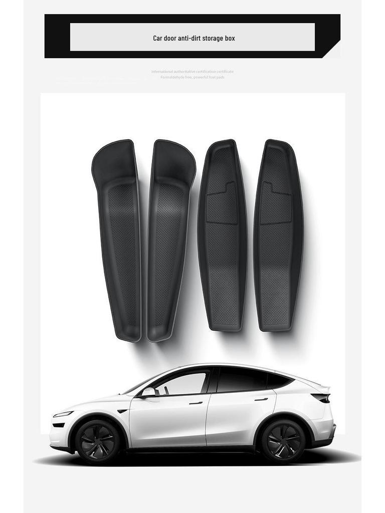 Tesla Model Y3 Door Storage with Velvet Lining - Maodouya Accessories