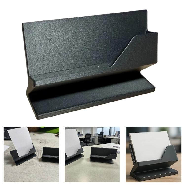 Desktop Plastic Business Card Organiser with Phone Stand Space Saving Card Stand For Corporate Event And Executives Use